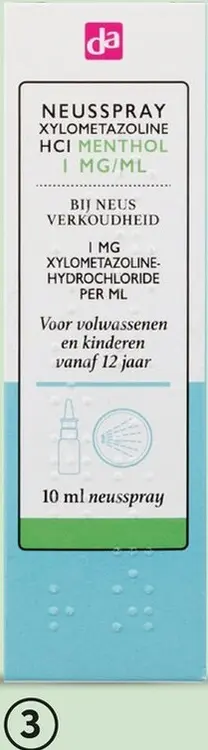 Aanbieding: Neusspray menthol xylometazoline 10 ml