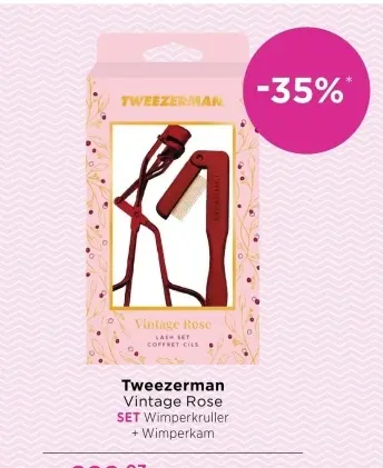 Aanbieding: Vintage Rose SET Wimperkruller + Wimperkam