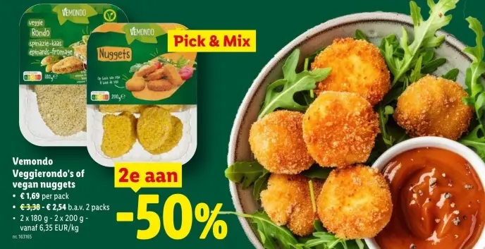 Promotie: Veggierondo's of vegan nuggets