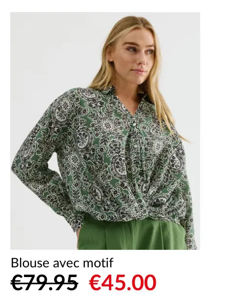 Offre: Blouse avec motif