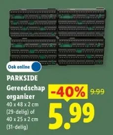 Aanbieding: Gereedschap organizer