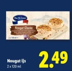 Aanbieding: Nougat ijs