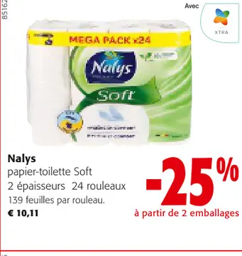 Offre: Nalys papier-toilette Soft