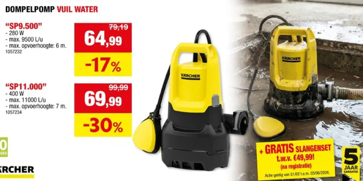 Promotie: Gietijzeren handwaterpomp