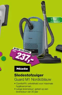Aanbieding: Miele Guard M1 Stofzuiger met Zak - Nordicblauw