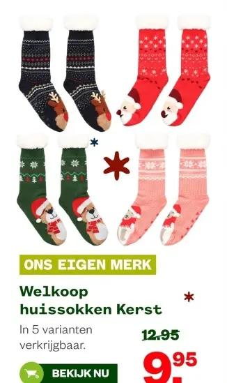 Aanbieding: huissokken Kerst