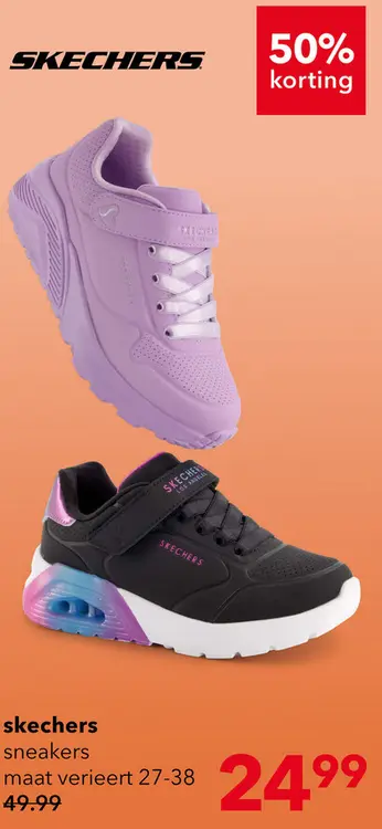 Aanbieding: Skechers Girls Uno Lite meisjes sneakers paars