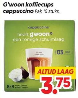 Aanbieding: Koffiecups cappuccino