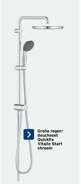 Aanbieding: Grohe regendoucheset Quickfix Vitalio Start c