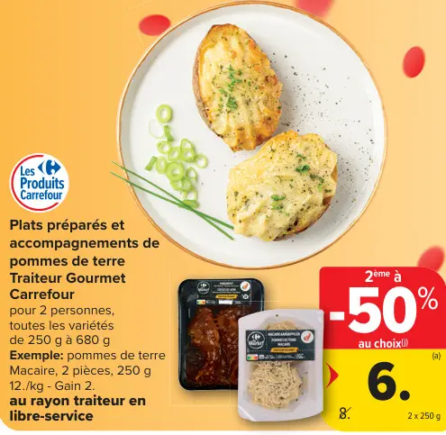 Offre: Plats préparés et accompagnements de pommes de terre