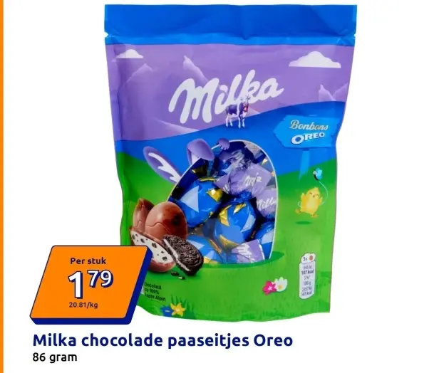 Aanbieding: chocolade paaseitjes Oreo