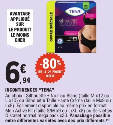 Offre: Incontinences "TENA"