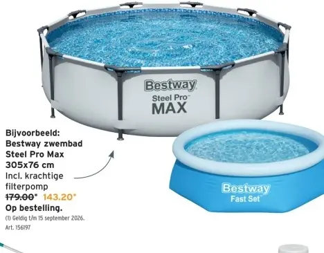 Promotie: Bestway zwembad Steel Pro Max