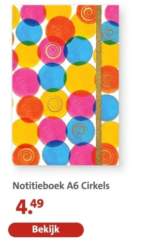 Aanbieding: Notitieboek A6 Cirkels