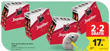 Offre: Pack de bouteilles de bière Jupiler