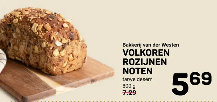 Aanbieding: Volkoren rozijnen noten