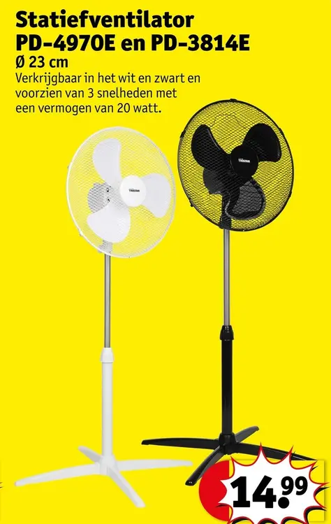 Promotie: Statiefventilator