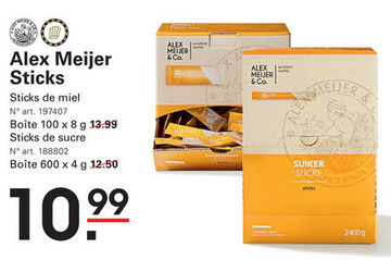 Offre: Alex Meijer Sticks de miel