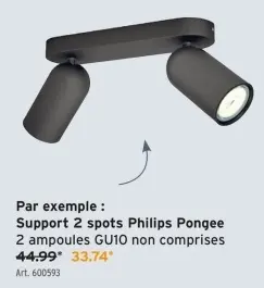 Offre: Support 2 spots Philips Pongee