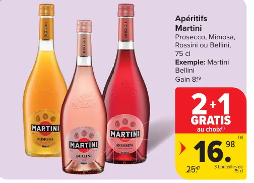 Offre: Apéritifs Martini
