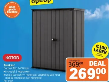 Aanbieding: Tuinkast Cortina Alto