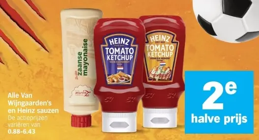 Aanbieding: Van Wijngaarden's en Heinz sauzen