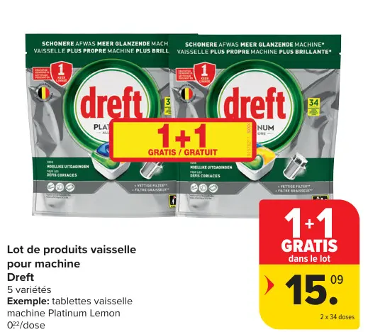 Offre: Lot de produits vaisselle pour machine