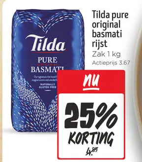 Aanbieding: Tilda pure original basmati rijst
