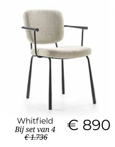 Aanbieding: Whitfield armstoel