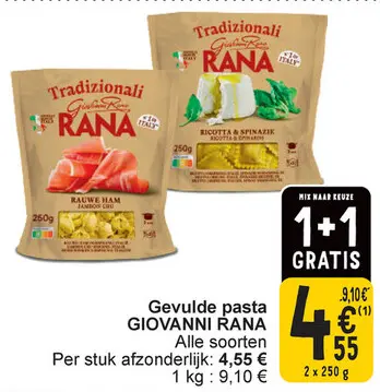 Aanbieding: Gevulde pasta GIOVANNI RANA Alle soorten