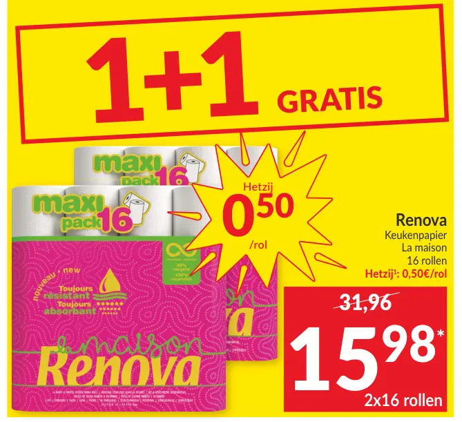 Promotie: Keukenpapier La maison