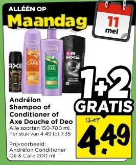 Aanbieding: Shampoo of Conditioner of Axe Douche of Deo