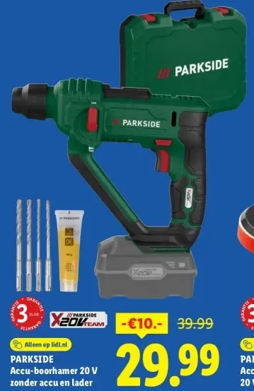 Aanbieding: Accu-boorhamer 20 V