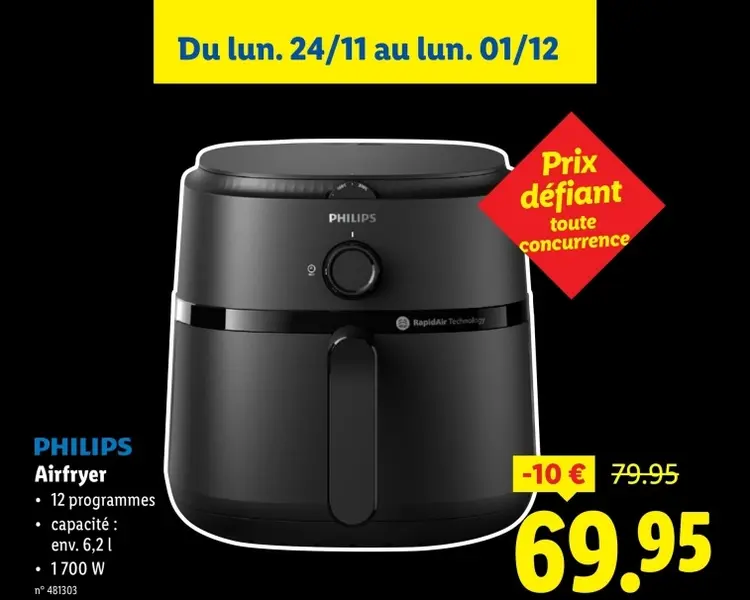 Offre: Airfryer