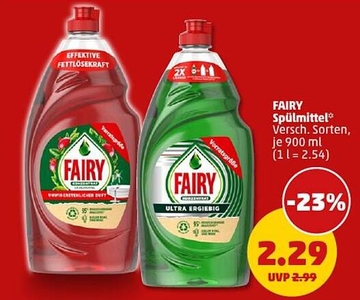 Aanbieding: FAIRY Spülmittel