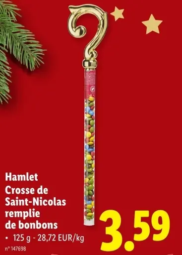 Offre: Crosse de Saint-Nicolas remplie de bonbons