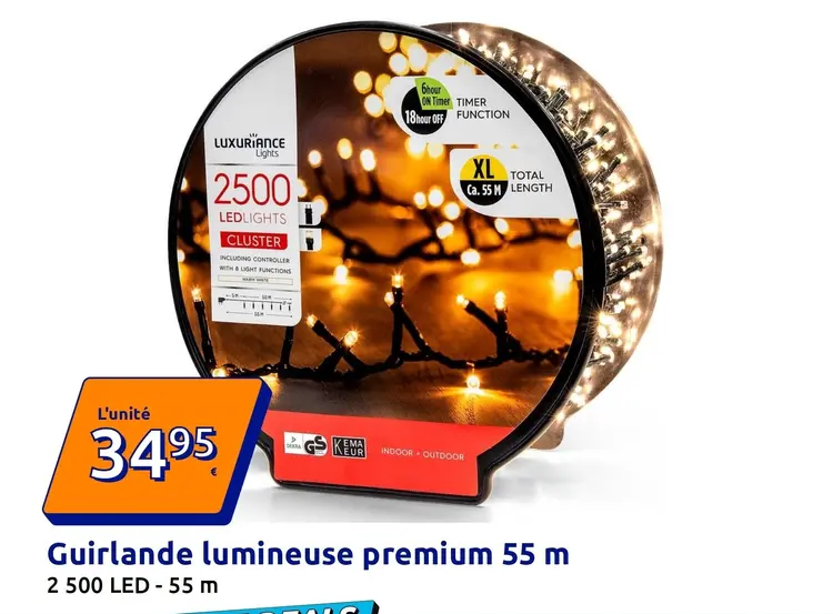 Offre: Guirlande lumineuse premium