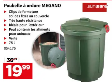 Offre: Poubelle à ordure MEGAΝΟ