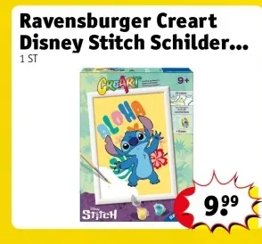Aanbieding: Creart Disney Stitch Schilderen Op Nummer