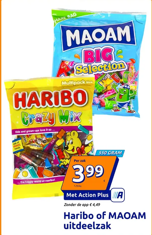 Promotie: Haribo of MAOAM uitdeelzak