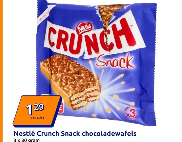 Aanbieding: Crunch Snack chocoladewafels