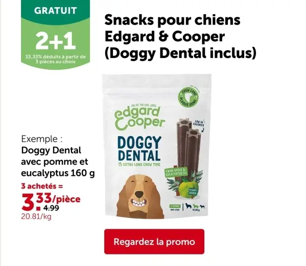 Offre: Snacks pour chiens