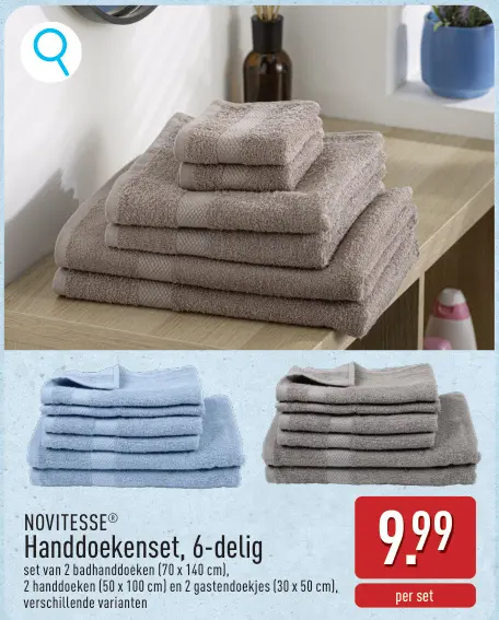 Promotie: Handdoekenset, 6-delig
