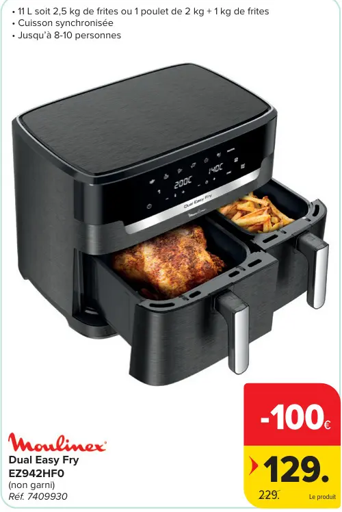 Offre: Dual Easy Fry EZ942HF0