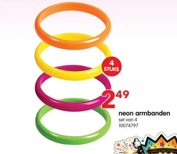 Promotie: neon armbanden