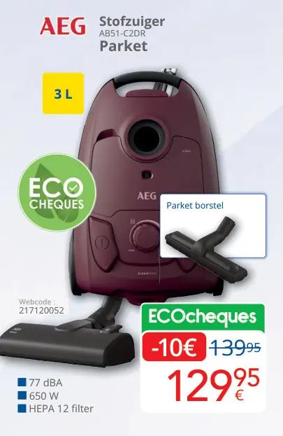 Aanbieding: Stofzuiger AB51-C2DR Parket