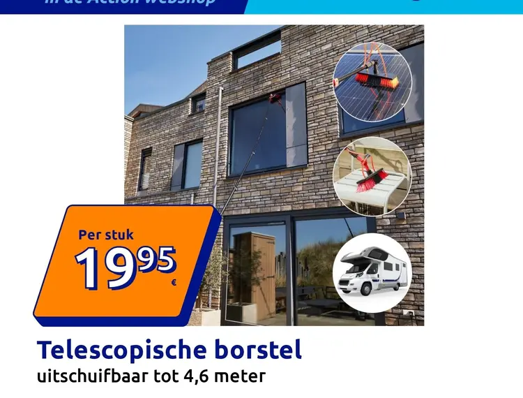 Promotie: Telescopische borstel