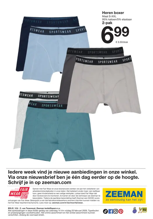 Promotie: Heren boxer