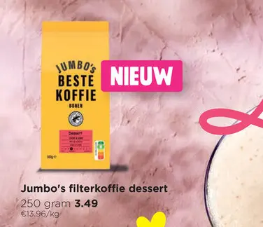 Promotie: filterkoffie dessert