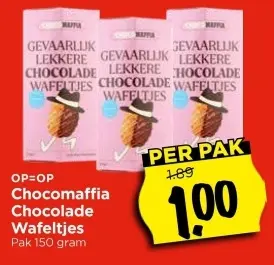 Aanbieding: Chocomaffia Chocolade Wafeltjes